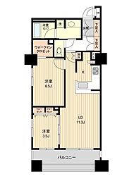 HF銀座レジデンスEAST 2LDKの間取図画像