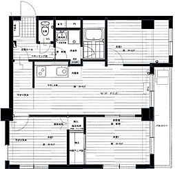中銀木場マンシオン 3LDKの間取図画像