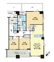 ピアース東京インプレイス 3LDKの間取図画像