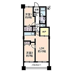 サングランパ 2SLDKの間取図画像