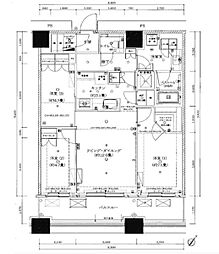 勝どきザ・タワー 3LDKの間取図画像