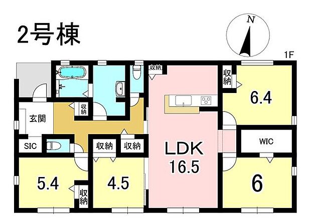 2号棟　4LDK+S　土地面積331.72m2　建物面積96.46m2
