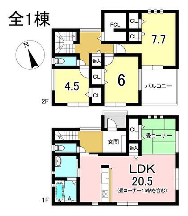 3LDK+S 土地面積169.22m2 建物面積100.44m2