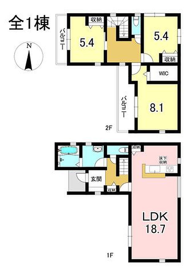 3LDK 土地面積109.86m2 建物面積93.57m2