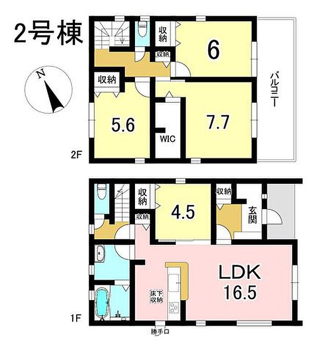 3号棟 4LDK+S 土地面積200.31m2 建物面積100.61m2