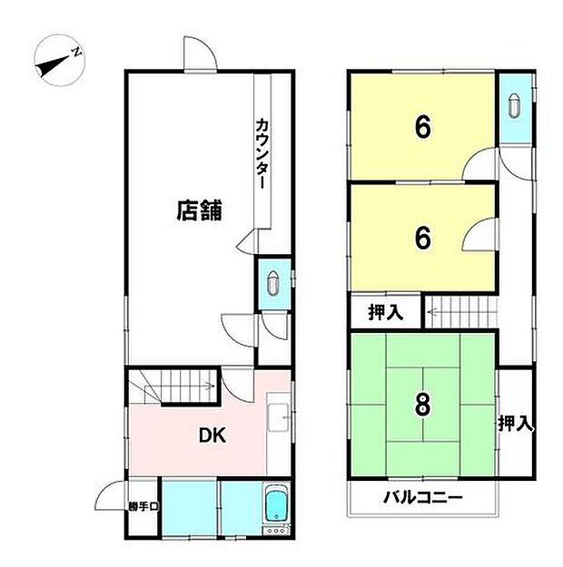 中古戸建　千代田三丁目(3DK)の間取り