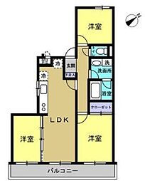 パシフィックパレス淵野辺 3LDKの間取り