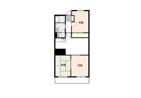 第五千代田マンション 402｜千葉県流山市南流山８丁目(賃貸マンション3DK・4階・58.68㎡)の写真 その3