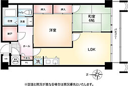 逗子ヘルスケアマンションB棟 2LDKの間取図画像