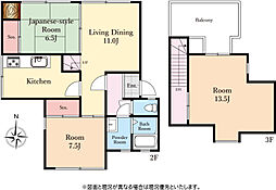 グレード1逗子 3LDKの間取図画像