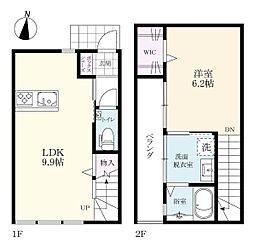 プレミアム高木瀬 1LDKの間取図画像