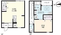 プレミアムアイランド久池井4 1LDKの間取図画像