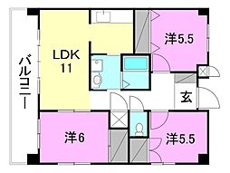 間取図画像 3LDK