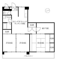 間取図画像 3SLDK