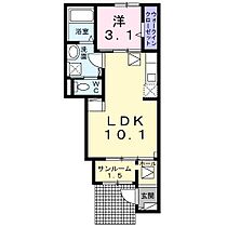 アメニティカーサ　2 102 号室 ｜ 愛媛県松山市吉藤2丁目（賃貸アパート1LDK・1階・36.25㎡） その2