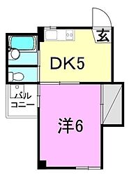 間取図画像 1DK