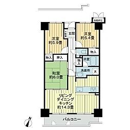間取図画像 3LDK