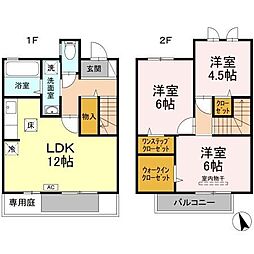 ロイヤル・メゾン　Ａ棟 2階3LDKの間取り