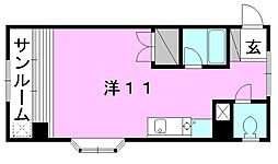 ＶＩＬＬＡ　ＳＯＮＯＤＡ 2階ワンルームの間取り