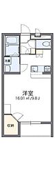 レオパレス松山インター 1Kの間取図画像