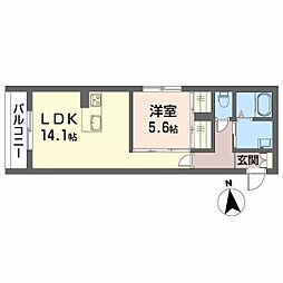 間取図画像 1LDK