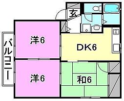 間取図画像 3DK