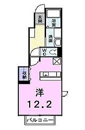 アイ・ビーコートC ワンルームの間取図画像