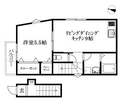 BELGRAVIA SANDS PREMIUM 1LDKの間取図画像