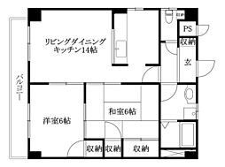 間取図画像 2LDK