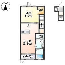グランルアーナ 1LDKの間取図画像