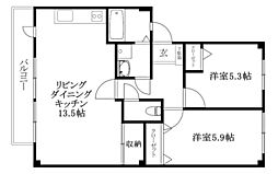間取図画像 2LDK