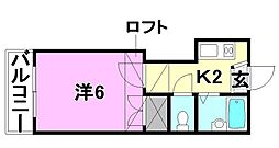 間取図画像 1K
