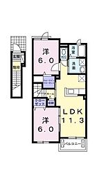 間取図画像 2LDK