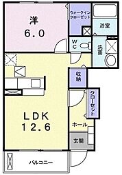 ファスタージュ3 1LDKの間取図画像