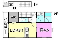 I・SGarden北条駅前 1LDKの間取図画像