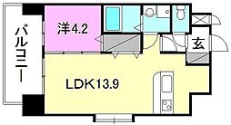 SouthernStella 1LDKの間取図画像