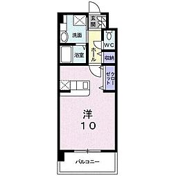 プリムローズ小坂 ワンルームの間取図画像