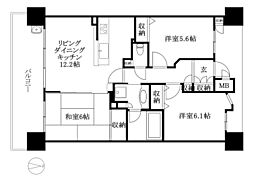 クレアガーデン東雲テラス 3LDKの間取図画像