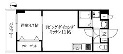 メイフェア本町プレミアム3 1LDKの間取図画像
