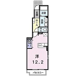 レーベンバオムC 1Kの間取図画像