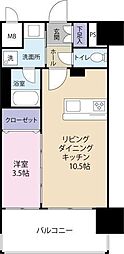 スペルビア勝山 1LDKの間取図画像