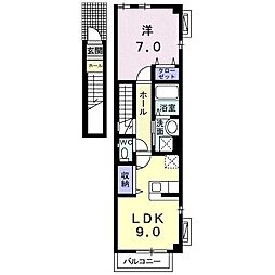 セレノ 1LDKの間取図画像