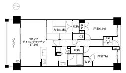 ウェリス南持田風香館E棟 3LDKの間取図画像