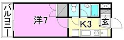 エステート東雲 1Kの間取図画像