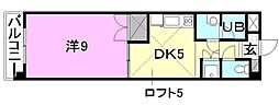 モルトリエータ 1DKの間取図画像