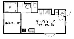 BELGRAVIA 鎌田駅前 PREMIUM 1LDKの間取図画像