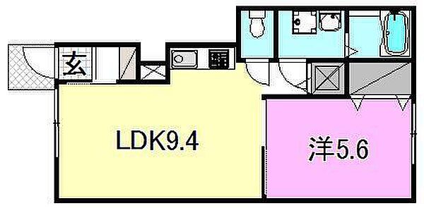 セントラルヴィラージュ 103 号室｜愛媛県松山市天山1丁目(賃貸アパート1LDK・1階・37.00㎡)の写真 その3