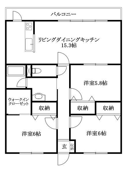 同じ建物の物件間取り写真 - ID:238007274389