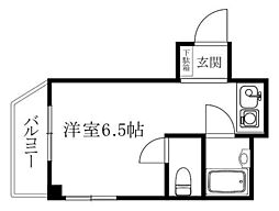 第一高岡ビル ワンルームの間取図画像