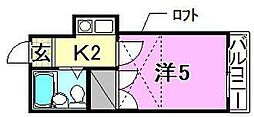 間取図画像 1K